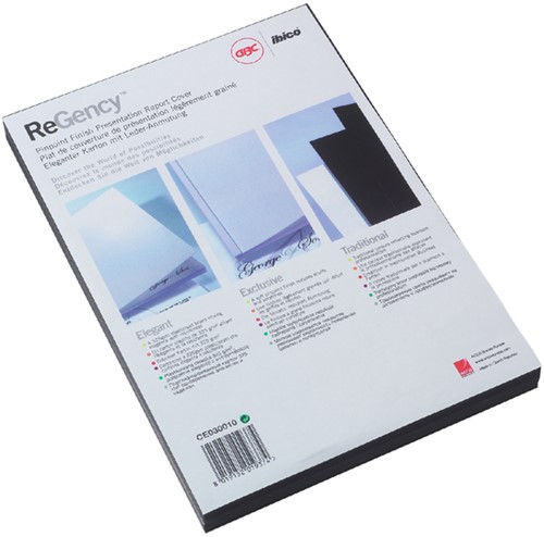 Voorblad GBC A4 chromo karton 250gr zwart 100stuks-2