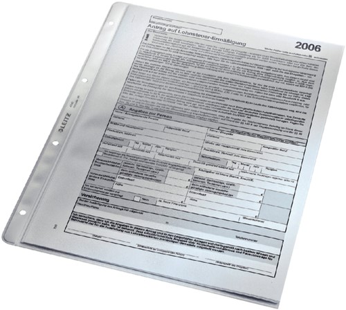 Showtas Leitz 4740 A4 4R PP 0.12mm nerf met inleg ds/100