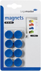 Magneet Legamaster 20mm 250gr blauw pk/8