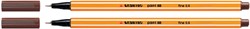 Fineliner STABILO point 88/45 bruin