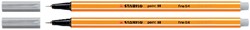 Fineliner STABILO point 88/94 licht grijs