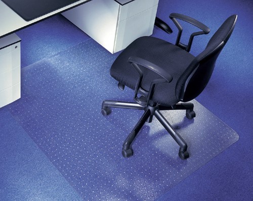 Stoelmat 120x240cm Rillstab polycarbonaat tbv tapijt