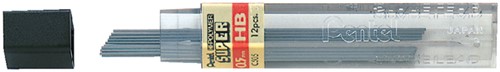 Potloodstiften 0,5mm HB koker/12 Pentel 