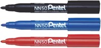 Viltstift Pentel NN50 rond rood 1.5-3mm-2
