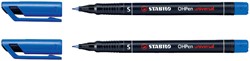 Viltstift STABILO OHpen permanent 841/41 rond 0.4mm blauw