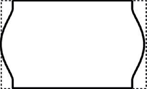 Etiket prijstang 26x16mm permanent rol/1000-2