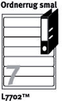 Ordnerrugetiketten voor printers