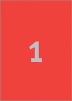 Etiket A4 210x297mm 3470 ds/100 rood-2