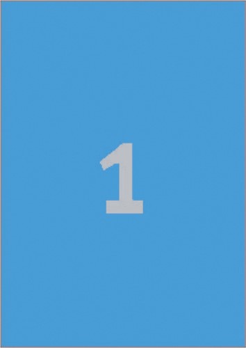 Etiket A4 210x297mm 3471 ds/100 blauw-2