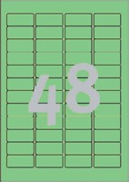 Etiket A4  45,7x 21,1mm L6040-20 ds/3780 groen-2