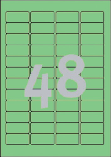 Etiket A4  45,7x 21,1mm L6040-20 ds/3780 groen-2