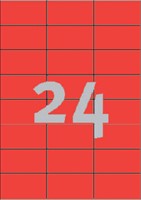 Etiket A4  70x 37mm 3448 ds/2400 rood-2