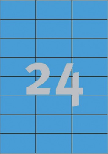 Etiket A4  70x 37mm 3449 ds/2400 blauw-2