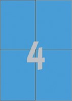 Etiket A4 105x148mm 3457 ds/400 blauw-2