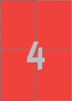 Etiket A4 105x148mm 3456 ds/400 rood-2