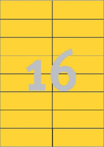 Etiket A4 105x 37mm 3455 ds/1600 geel-2