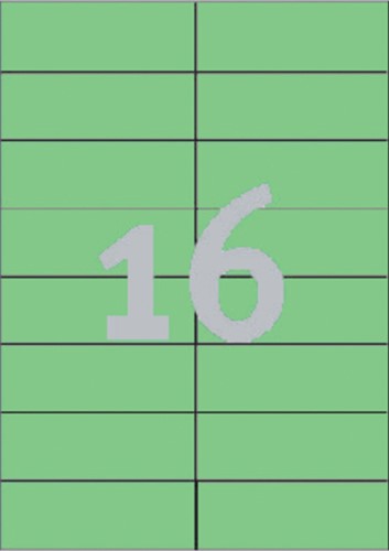 Etiket A4 105x 37mm 3454 ds/1600 groen-2