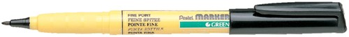 Viltstift Pentel NM10 textiel rond zwart 1mm