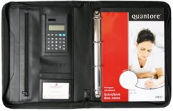 Quantore schrijfmap met rits en calculator