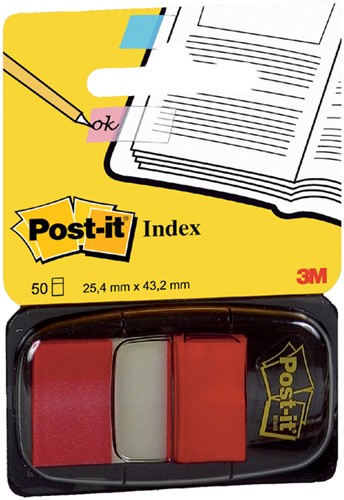 Post-it Indextabs 6801 rood pk/50-2