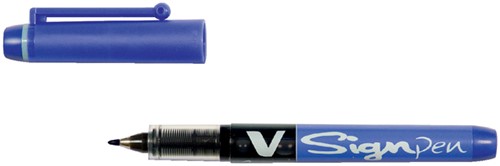 Fineliner Pilot V Signpen 0.6mm blauw