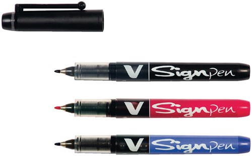 Fineliner Pilot V Signpen 0.6mm rood-2