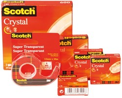 Scotch plakband 600 Crystal Clear
