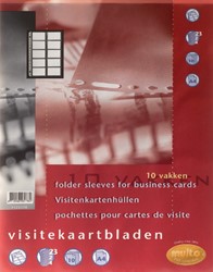 Multo visitekaarttas A4 23-gaats