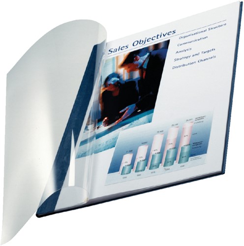 Inbindomslag Leitz 7mm soepel blauw ds/10-3