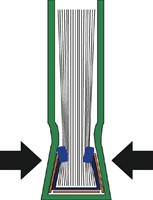 Inbindomslag Leitz 3.5mm soepel blauw ds/10-2