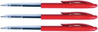 Balpen Quantore met drukknop rood