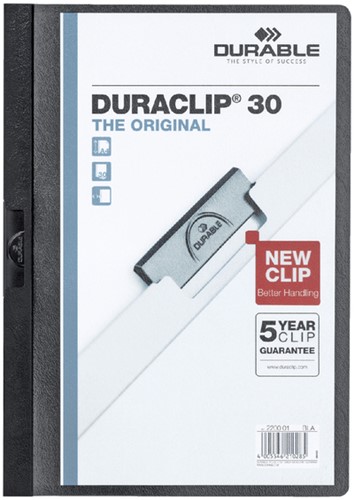 Klemmap A4 Duraclip 2200 30 vel zwart