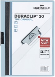 Klemmap A4 Duraclip 2200 30 vel l.blauw