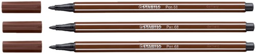 Viltstift STABILO Pen 68/45 bruin