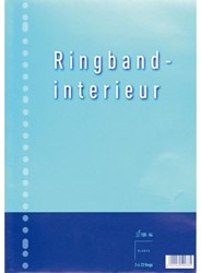 Ringbandinterieur A4 23r blanco pk/100
