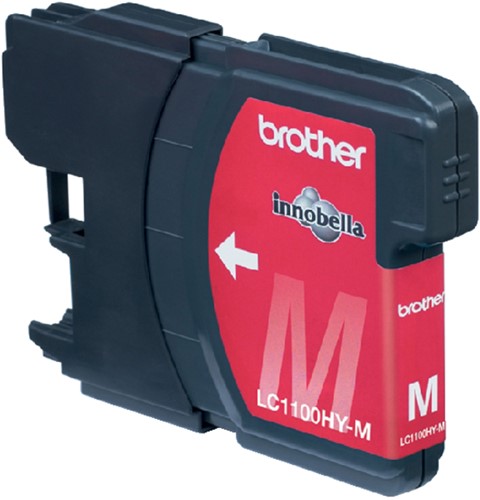 Inktcartridge Brother LC1100HCM magenta (tbv A3 machine's)-2