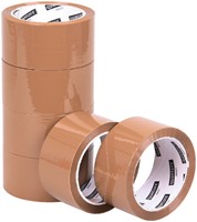 Verpakkingstape Quantore 50mmx60m bruin pk/6