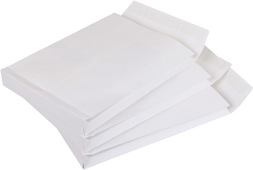 Enveloppen monsterzak 262x371x38mm wit ds/125-3