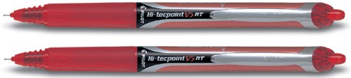 Rollerball Pilot Hi-tecpoint BXRT-V5 drukknop 0.25mm rood