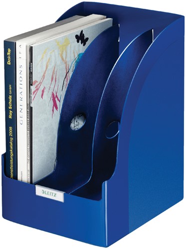 Tijdschriftencassette Leitz Plus Jumbo blauw