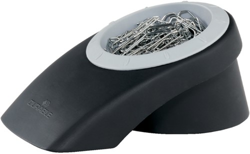 Papercliphouder Durable Vegas zwart inclusief 100 paperclips zwart