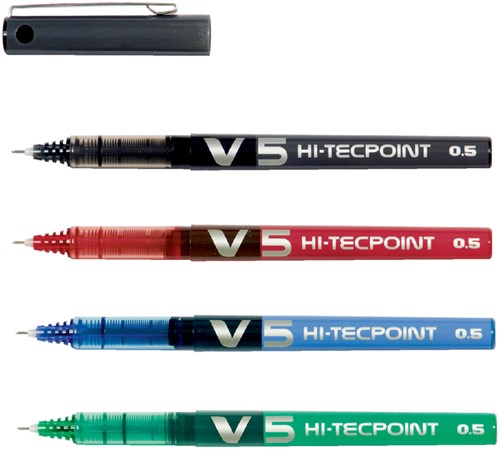 Rollerball Pilot Hi-tecpoint BX-V5 0.3mm zwart-2