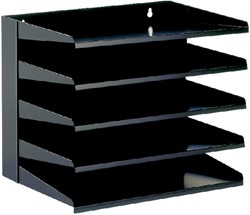 Sorteerrek Vepa Bins 5 vakken zwart