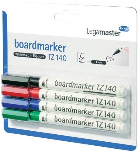 Viltstift Lega TZ140 whiteboard 4 kleuren