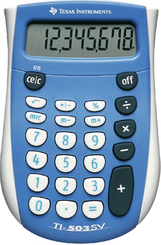 Rekenmachine TI-503 super view