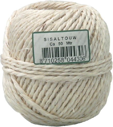 Touw sisaltouw 2-draads 200gr ca 50 meter