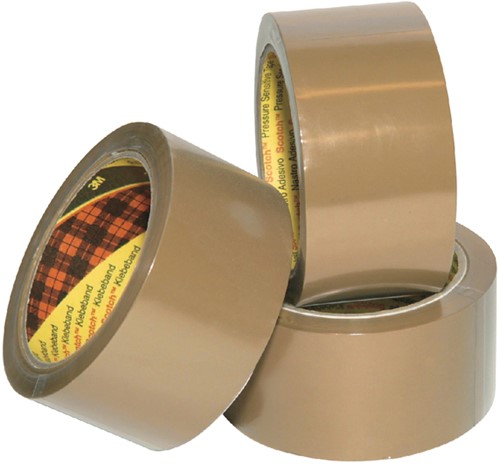 Verpakkingstape 3M Scotch 30950B 50mmx66m PP bruin-2