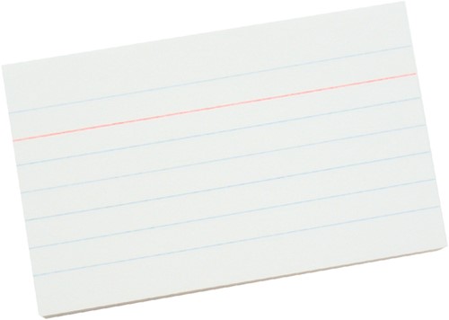 Systeemkaarten  55x90mm lijn pk/100