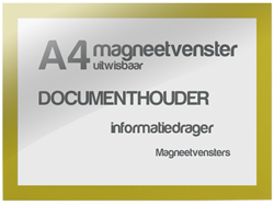 Magneetvenster TNP A4 uitwisbaar geel pk/5