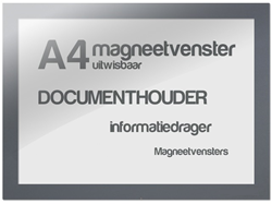 Magneetvenster TNP A4 uitwisbaar grijs pk/5